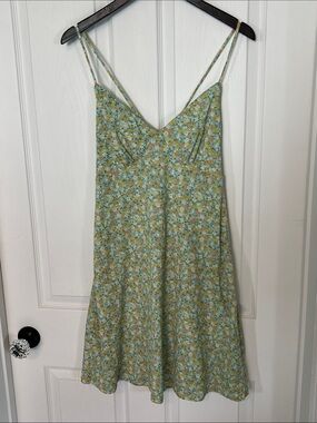 Green Floral Summer Dress